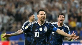 Penyerang Timnas Argentina, Lionel Messi, saat melawan Timnas Yordania di Piala Dunia 2026 (Dok: Istimewa)
