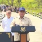 Tangkapan layar - Presiden Prabowo Subianto memberikan sambutan dalam peresmian selesainya Jalan di Kabupaten Sampang, Madura, Jawa Timur, Selasa (23/6/2026). (Dok: Istimewa)