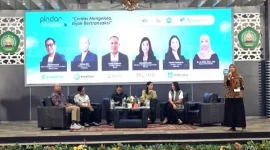 Seminar Platform Pinjol Fakultas Ekonomi dan Bisnis Unisma yang jadi sorotan di media sosial (Foto: Dok. Istimewa/tangkapan layar)