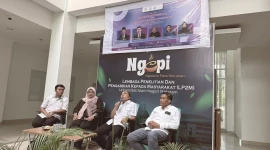 Diskusi ilmiah bertajuk pengembangan perguruan tinggi inklusif yang menghadirkan tim peneliti dan akademisi dalam memperkuat layanan pendidikan ramah disabilitas.