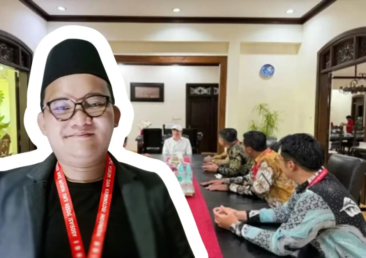 Ketua Umum dan perwakilan Asosiasi Dosen Ilmu Hukum dan Kriminologi Indonesia saat silaturahmi dengan Presiden ke-7 RI di Surakarta, 19 Juni 2026.