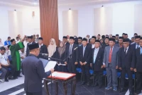 Ilustrasi Prosesi Pelantikan Pejabat Baru di Pemerinah Kota Bima (Dok: Istimewa)