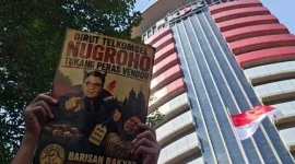 Massa BRSK saat melakukan demonstrasi di Gedung KPK (Dok: Istimewa)