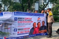 Aliansi Tangkap Maling Jiwasraya (Atmaja) saat melakukan demonstrasi (Dok: Istimewa)