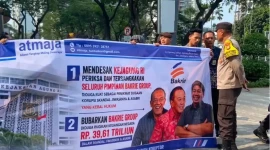 Aliansi Tangkap Maling Jiwasraya (Atmaja) saat melakukan demonstrasi (Dok: Istimewa)