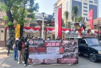 KAMI Kembali Menggelar Aksi Demonstrasi Jilid III di depan Gedung Mabes Polri (Dok: Istimewa)
