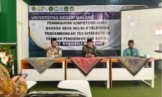 Dosen UM Latih Guru Bahasa Arab di Malang Kembangkan Tes Interaktif Berbasis Digital
