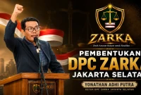 Ketua DPC Perkumpulan ZARKA Kota Administrasi Jakarta Selatan, Yonathan Adhi Putra.