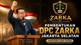 Ketua DPC Perkumpulan ZARKA Kota Administrasi Jakarta Selatan, Yonathan Adhi Putra.