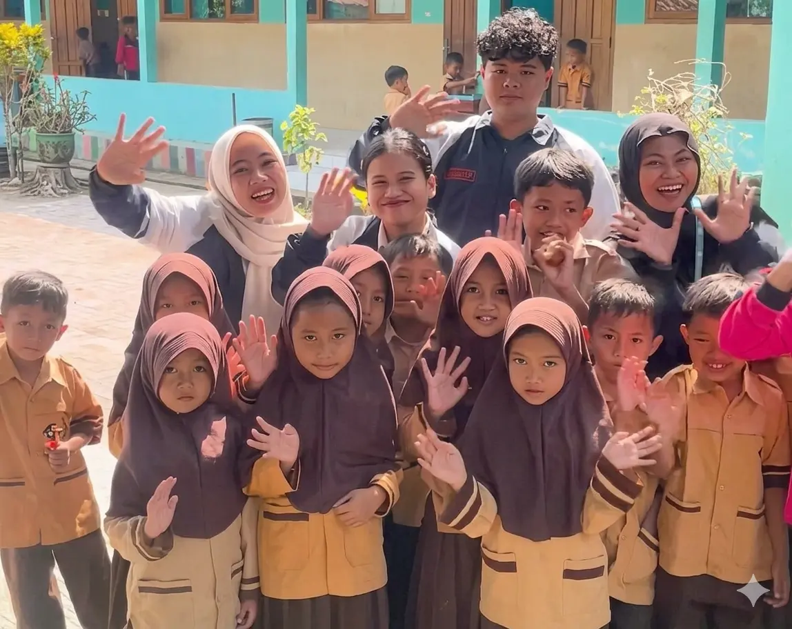 Mahasiswa KKNT Universitas Diponegoro dari Kelompok IDBU 42 Tim 2 melaksanakan program kerja di SDN Sukorejo pada Selasa, 4/8/2026. (Foto: Dok/Ist). 