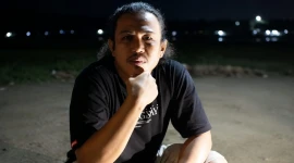 Muh Asril. Pria yang lebih dikenal dengan nama Singa Rumah Tangga ini sukses mencuri perhatian. (Foto: Dok/Ist). 