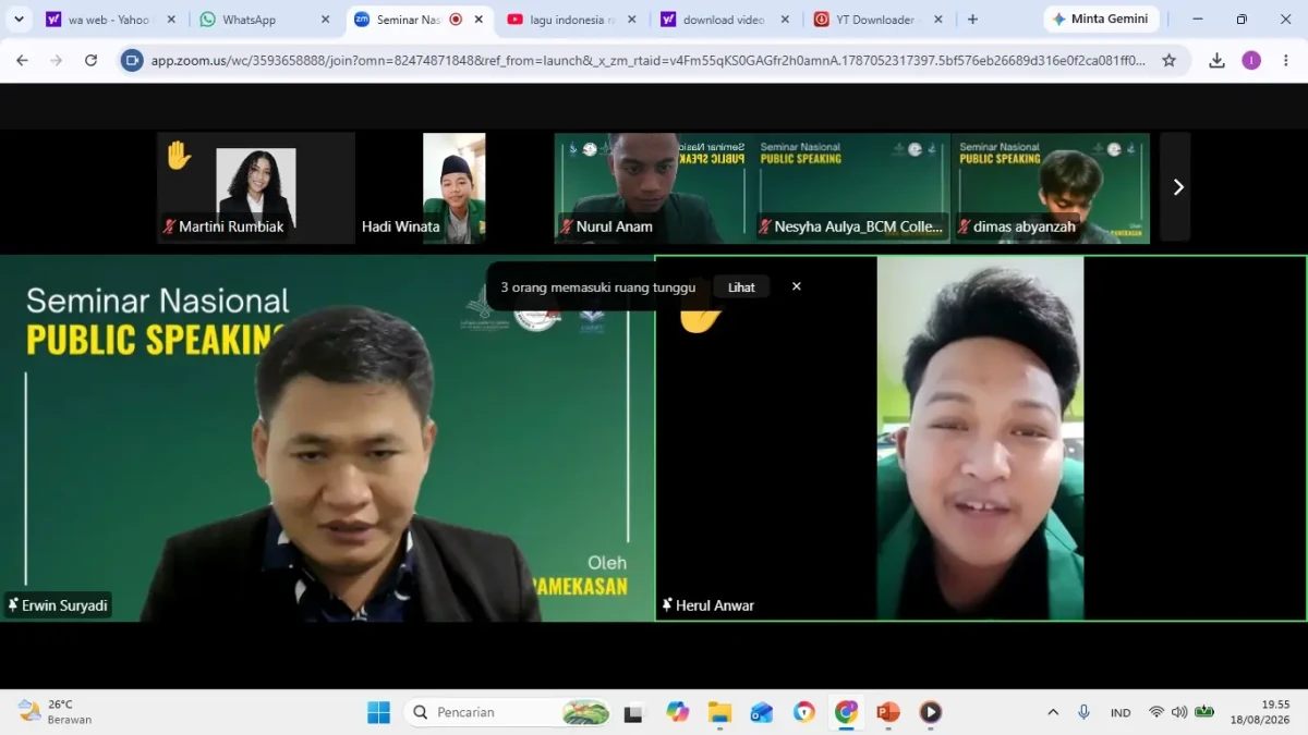 Seminar Nasional Public Speaking yang diadakan Dema IDB Pamekasan (Dok: Panitia).