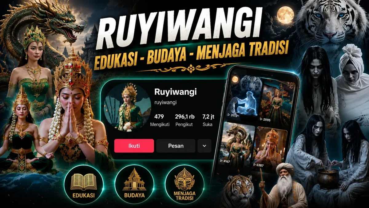 Melalui konten kreatif di TikTok, @ruyiwangi mengajak masyarakat mengenal kembali kekayaan budaya Indonesia dengan pendekatan yang menghibur, ringan, dan mudah dipahami.