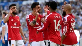 Pemain Manchester United saat Merayakan Gol (Gambar: Istimewa)