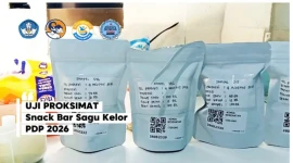 Sampel produk fungsional Snack Bar Sagu Kelor hasil formulasi Tim Peneliti PDP STIKES Bhakti Pertiwi Luwu Raya yang siap melalui uji laboratorium