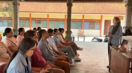 Program Penguatan Kapasitas Organisasi Kemahasiswaan (PPK Ormawa) HMJ Manajemen Undiksha melalui program SEGARAKANTI. (Foto: Dok/Ist).