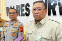 Ketua Dewan Pengawas BPJS Ketenagakerjaan Dedi Hardianto dengan Kapolres Purwakarta AKBP Febri Nurzam