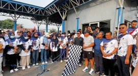 Ribuan warga ikuti kegiatan jalan santai Nasdem Purwakarta 