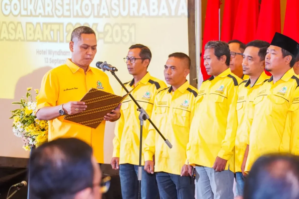 Rakerda sekaligus pengukuhan pengurus pimpinan kecamatan se-Kota Surabaya masa bakti 2026–2031, Minggu (13/9). (Foto: Dok/Ist).