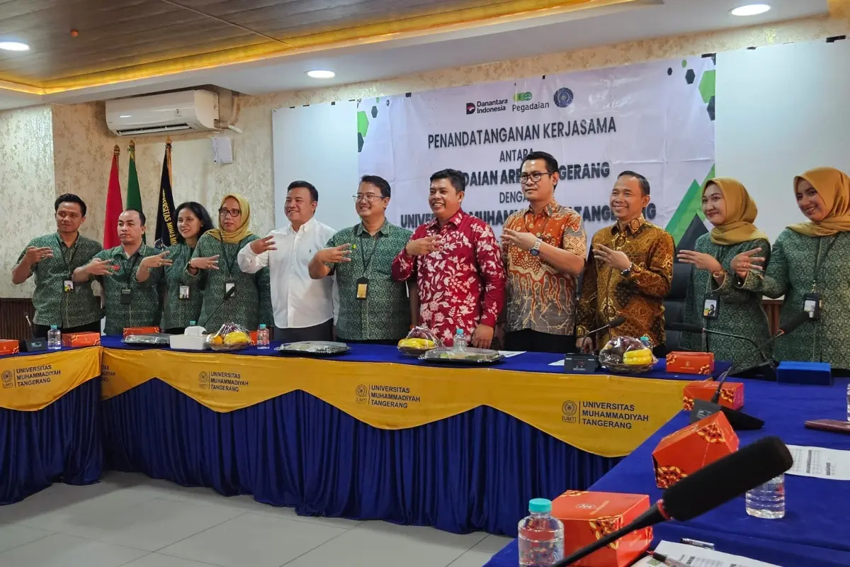 Acara Penandatanganan MOU antara PT Pegadaian dengan UM Tangerang (Sumber Foto: Humas UMT)