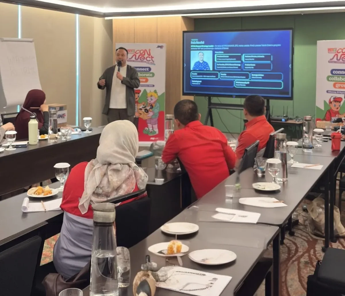 Kegiatan JLC Member Gathering 2026 yang digelar JNE di Cikarang.