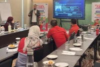 Kegiatan JLC Member Gathering 2026 yang digelar JNE di Cikarang.