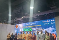 Konferensi pers ALLPACK Indonesia 2026 (Foto: Adelia/Koransatu)
